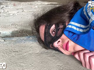 As Her Hand Grabbed The Base Of The Dog's Cock