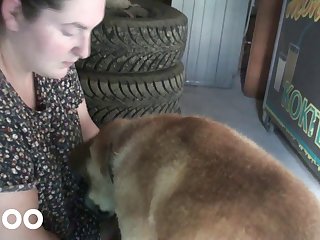 Abigail Mac Schoolgirl Suck Dog Cock